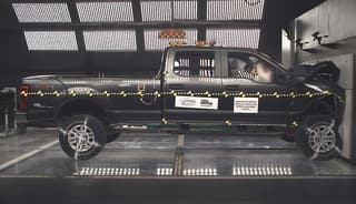 NHTSA crash test of the 2021 Ford F-250
