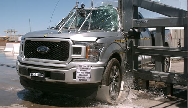 NHTSA Side pole test of the 2019 Ford F-150