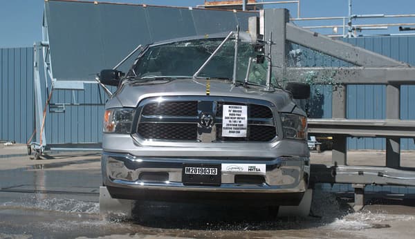 NHTSA Side pole test of the 2019 Ram 1500 Classic