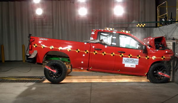 NHTSA Frontal impact test of the 2019 Chevrolet Silverado 1500