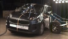 NHTSA Side impact test of the 2020 Kia Sportage