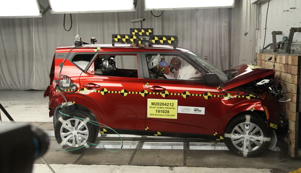 NHTSA Frontal impact test of the 2020 Kia Soul