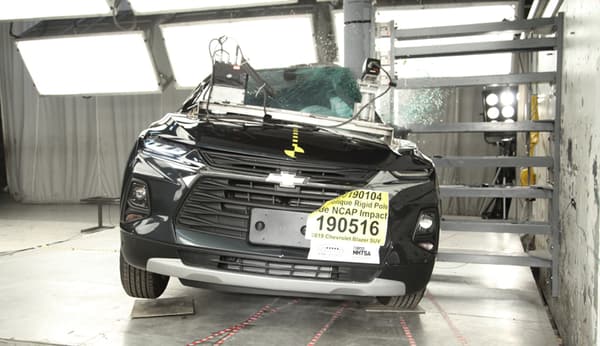 NHTSA Side pole test of the 2019 Chevrolet Blazer