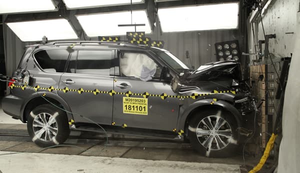 NHTSA Frontal impact test of the 2020 Nissan Armada