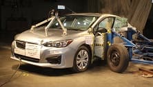 NHTSA Side impact test of the 2020 Subaru Impreza