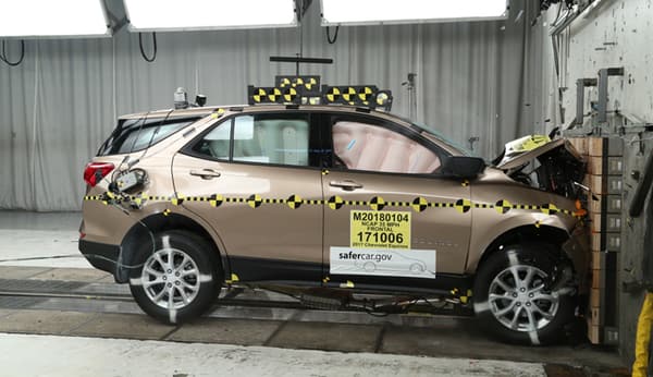 NHTSA Frontal impact test of the 2021 Chevrolet Equinox