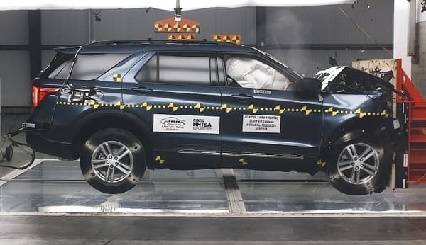 NHTSA Frontal impact test of the 2021 Ford Explorer