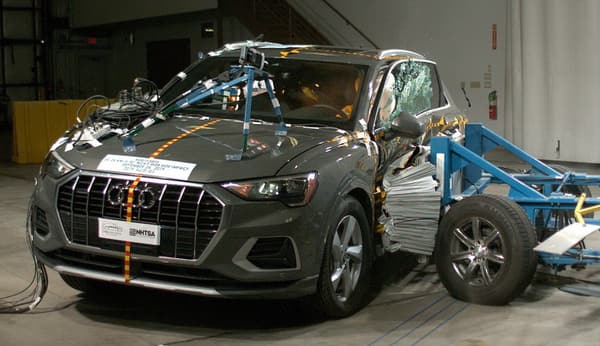 NHTSA Side impact test of the 2022 Audi Q3