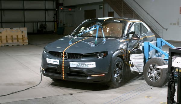NHTSA Side impact test of the 2022 Mazda MX-30