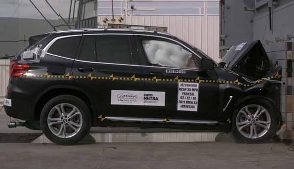 NHTSA Frontal impact test of the 2023 BMW X3