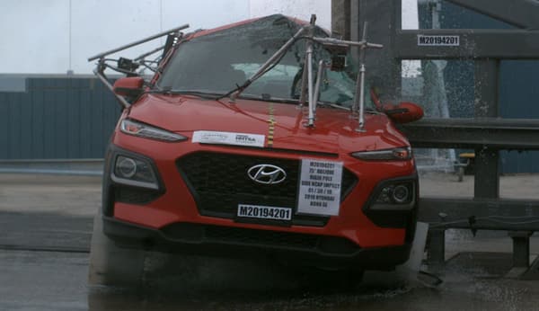 NHTSA Side impact test of the 2023 Hyundai Kona N