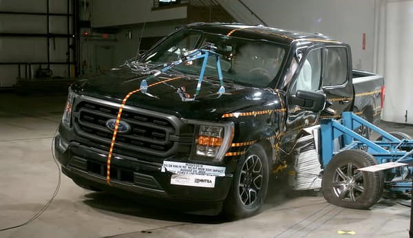NHTSA Side impact test of the 2024 Ford F-150
