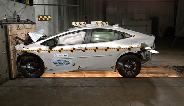 NHTSA Frontal impact test of the 2024 Toyota Prius