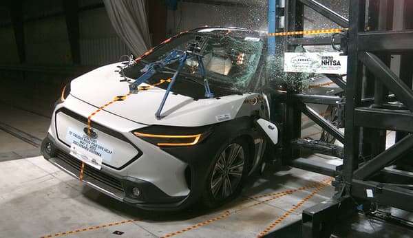 NHTSA Side pole test of the 2024 Subaru Solterra