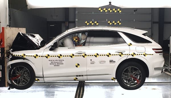 NHTSA Frontal impact test of the 2024 Genesis Gv70