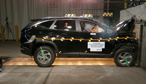 NHTSA Frontal impact test of the 2024 Hyundai Tucson