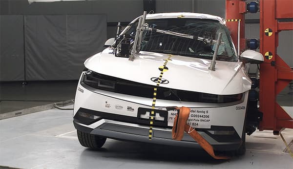 NHTSA Side pole test of the 2024 Hyundai Ioniq 5