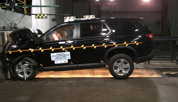 NHTSA Frontal impact test of the 2024 Honda Pilot