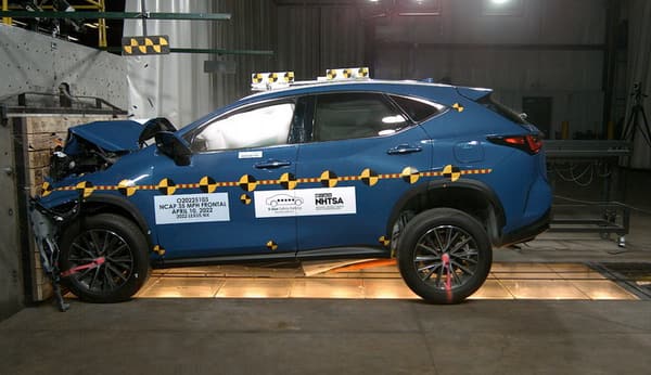NHTSA Frontal impact test of the 2025 Lexus NX 350h