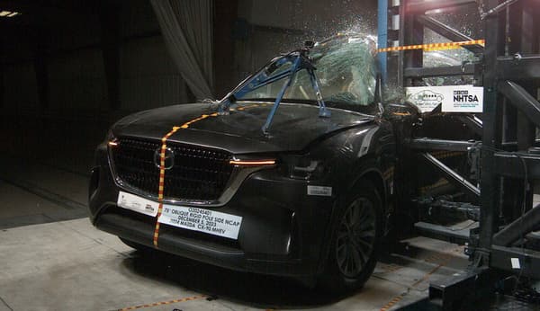 NHTSA Side pole test of the 2025 Mazda CX-70