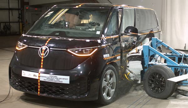 NHTSA Side impact test of the 2025 Volkswagen Id.Buzz