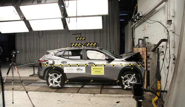 NHTSA Frontal impact test of the 2025 Chevrolet Trax