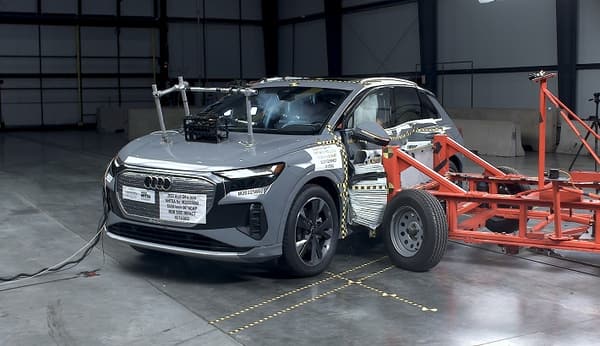 NHTSA Side impact test of the 2025 Audi Q4 E-Tron