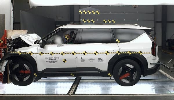NHTSA Frontal impact test of the 2025 Kia EV9