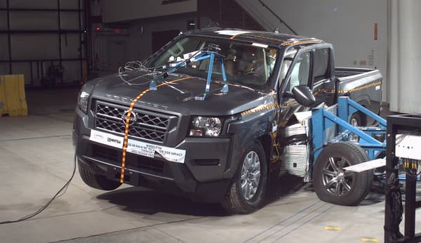 NHTSA Side impact test of the 2026 Nissan Frontier