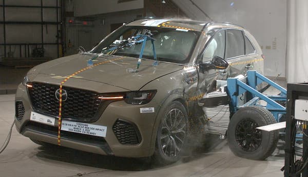 NHTSA Side impact test of the 2026 Mazda CX-70 MHEV