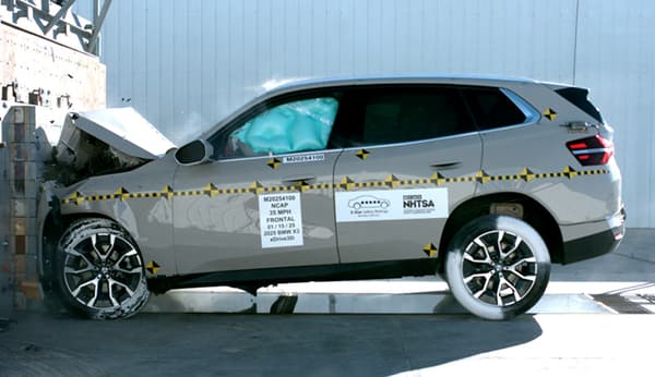 NHTSA Frontal impact test of the 2026 BMW X3