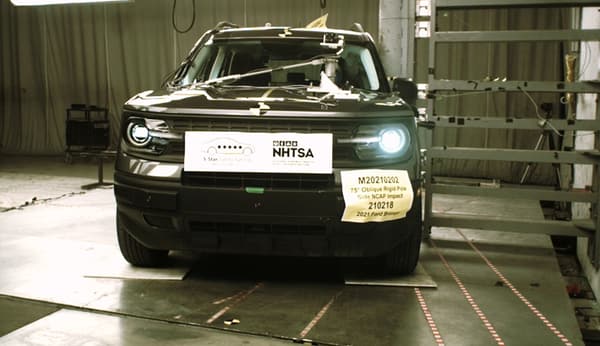 NHTSA Side pole test of the 2026 Ford Bronco Sport