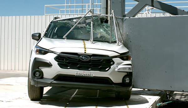 NHTSA Frontal impact test of the 2026 Subaru Crosstrek Hybrid