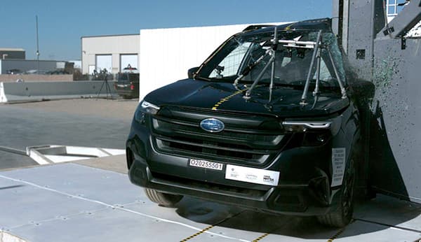 NHTSA Side pole test of the 2026 Subaru Forester Wilderness