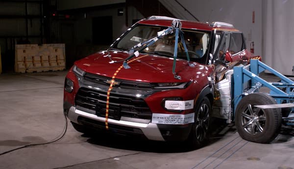 NHTSA Side impact test of the 2026 Chevrolet Trailblazer