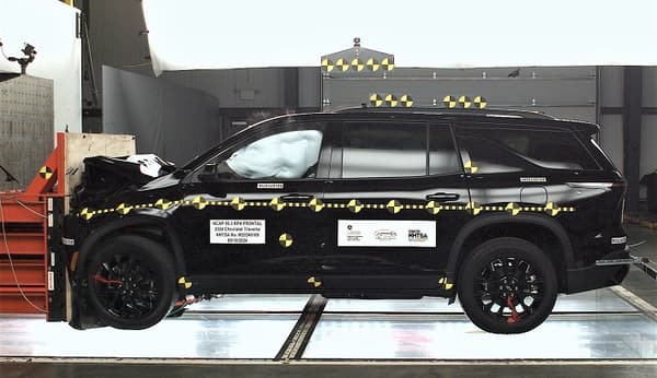NHTSA Frontal impact test of the 2026 Chevrolet Traverse