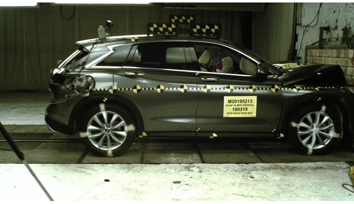 NHTSA crash test of the 2019 Infiniti Qx50