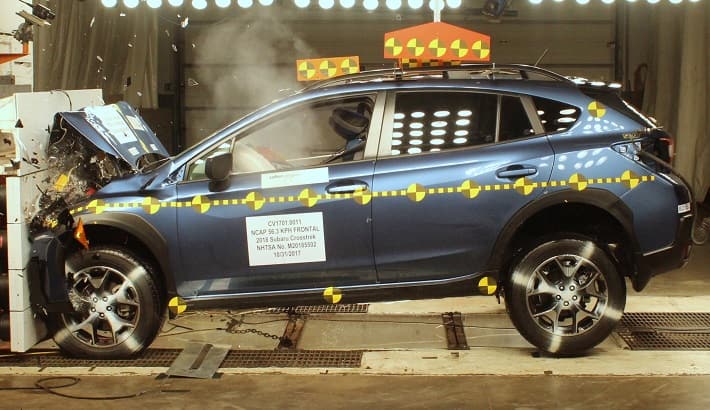NHTSA crash test of the 2019 Subaru Crosstrek