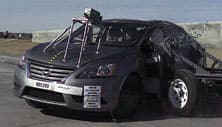 NHTSA crash test of the 2019 Nissan Sentra Sr Turbo