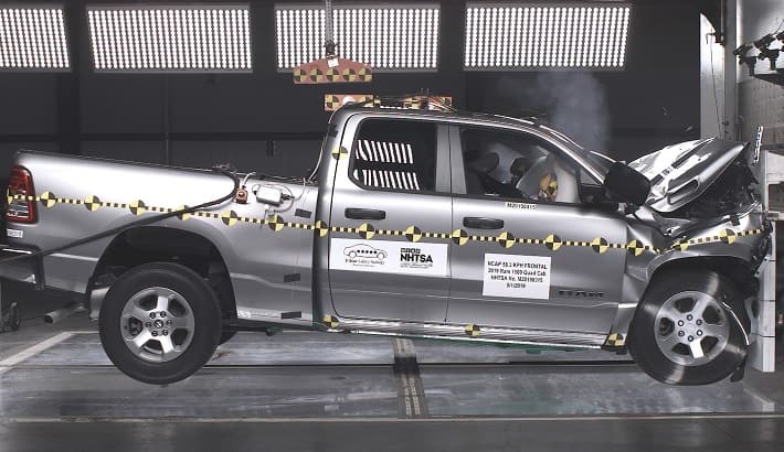 NHTSA crash test of the 2019 Ram 1500