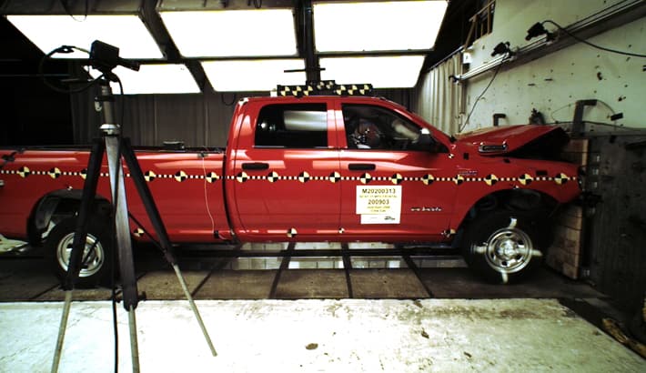 NHTSA crash test of the 2020 Ram 2500