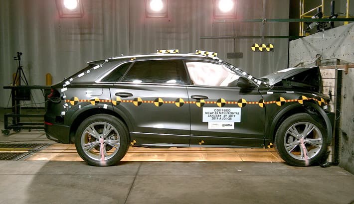 NHTSA crash test of the 2021 Audi Q8