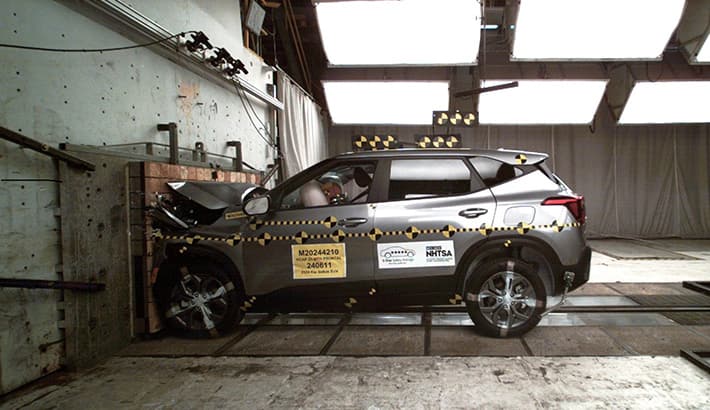 NHTSA crash test of the 2026 Kia Seltos