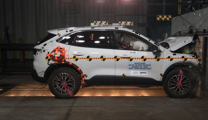 NHTSA crash test of the 2026 Ford Escape PHEV