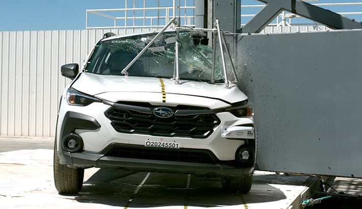 NHTSA crash test of the 2026 Subaru Crosstrek Hybrid