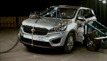 NHTSA Side impact test of the 2019 Kia Sorento