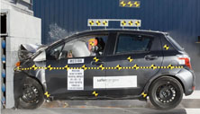 NHTSA crash test of the 2019 Toyota Yaris