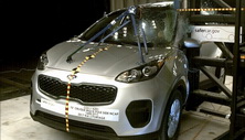 NHTSA Side pole test of the 2019 Kia Sportage