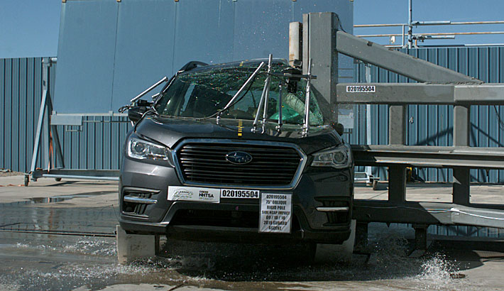 NHTSA Side pole test of the 2019 Subaru Ascent