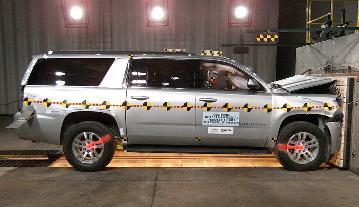 NHTSA crash test of the 2019 Chevrolet Suburban 1500
